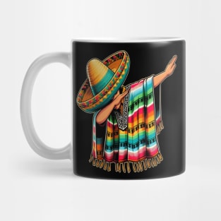 Dabbing Poncho Cinco de Mayo Mexican Sombrero Festival Mug